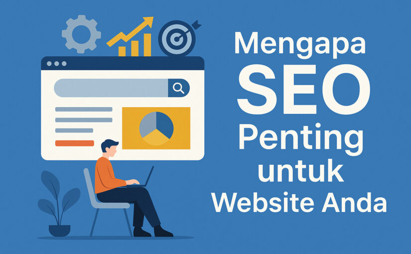 Ilustrasi pentingnya SEO untuk website.
